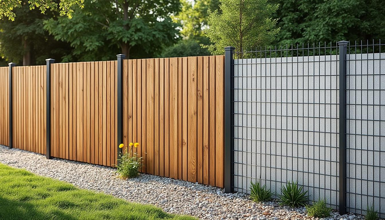 Quelle Clôture Choisir pour Votre Jardin ? Grillage, Bois ou Béton : Avantages et Inconvénients 2 découvrez comment choisir la clôture idéale pour votre jardin : grillage, bois ou béton. comparez les avantages et inconvénients de chaque matériau pour faire le meilleur choix.