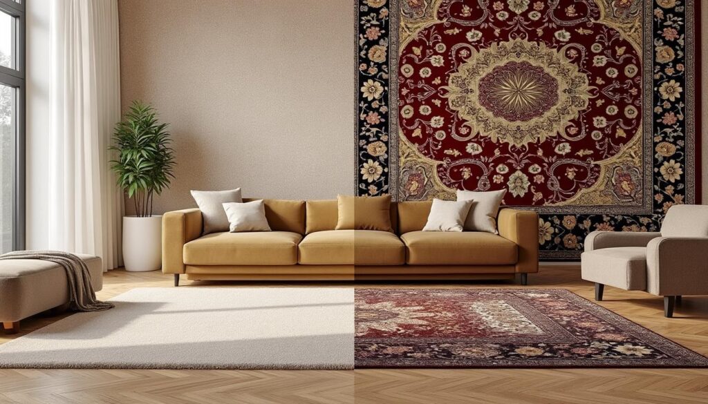 découvrez les avantages de la moquette et du tapis pour choisir la solution idéale qui habillera parfaitement votre salon, alliant confort et style.