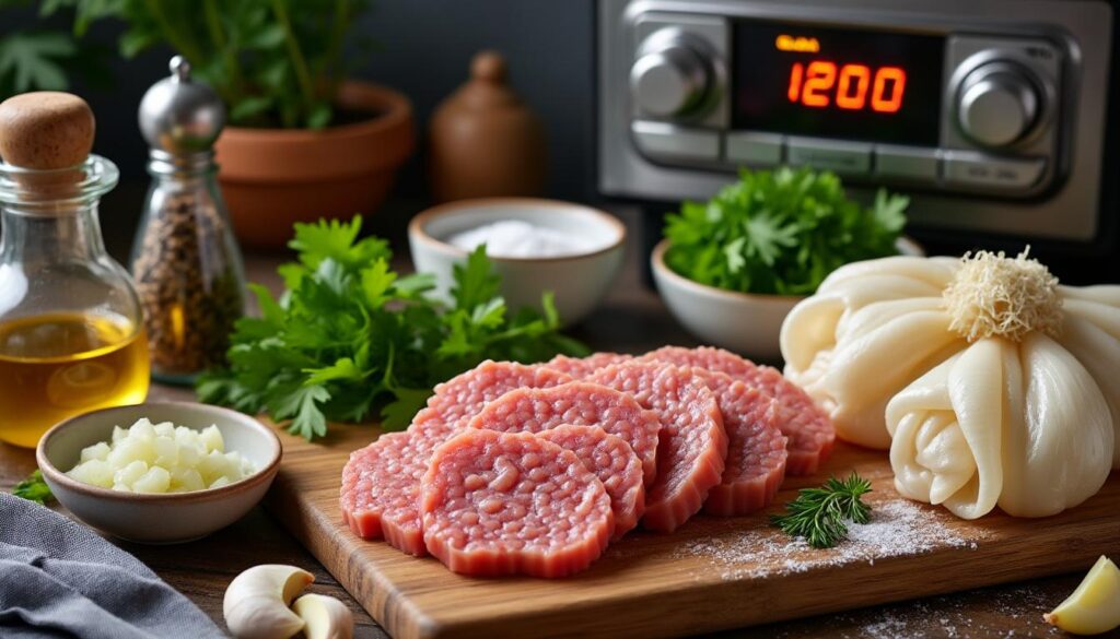 découvrez notre recette de crépinette de porc au four avec les ingrédients essentiels, le temps de cuisson et la température idéale pour un plat savoureux et parfaitement réussi.