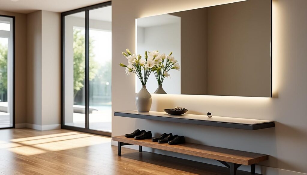 découvrez des astuces avec des miroirs pour optimiser l'espace et agrandir visuellement votre entrée, en apportant lumière et style à votre intérieur.