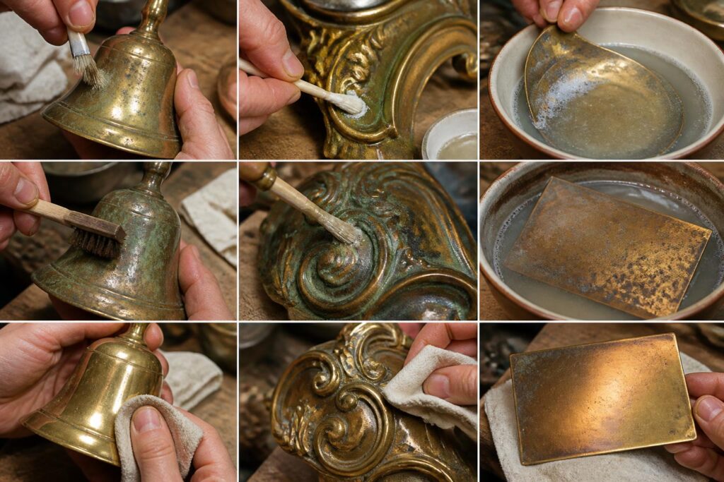 découvrez comment nettoyer le bronze efficacement en fonction du degré d'oxydation et du type de pièce. méthodes détaillées pour restaurer et protéger vos objets en bronze.